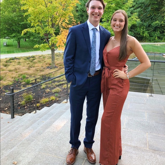 Rust Colored Jumpsuit - Picture 3 of 4